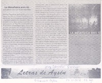 La metafísica eres tú