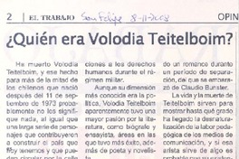 ¿Quién era Volodia Teitelboim?