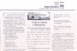 Cobija en Sabella y Bahamonde