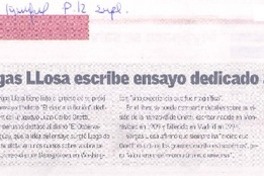 Vargas Llosa escribe ensayo dedicado a la obra de Onetti