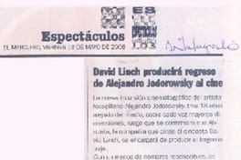 David Linch producirá regreso de Alejandro Jodorowsky al cine