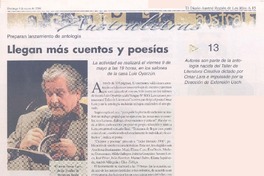 Llegan más cuentos y poesías