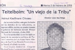 Teitelboim: "Un viejo de la tribu"