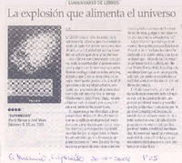 La explosión que alimenta el universo