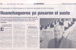 Huanchaqueros ya pasaron el susto