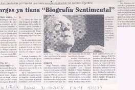 Borges ya tiene "Biografía Sentimental"