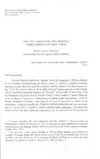 Mío Cid campeador, una hazaña vanguardista de fronteras