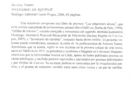 Inventario de equipaje