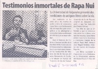 Testimonios inmortales de Rapa Nui