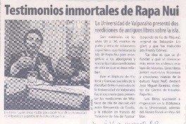 Testimonios inmortales de Rapa Nui
