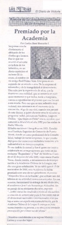 Premiado por la Academia