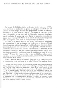 Sobre "Sátiro o el poder de las palabras"