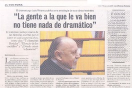 "La gente a la que le va bien no tiene nada de dramático" (entrevista)
