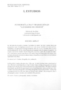 Fotografía, cine y traducción en "Las babas del diablo"