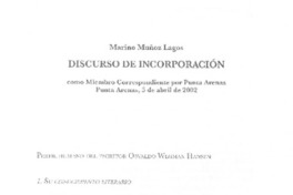 Discurso de incorporación