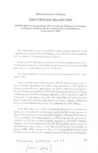 Discurso de recepción