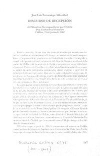 Discurso de recepción