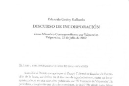 Discurso de incorporación
