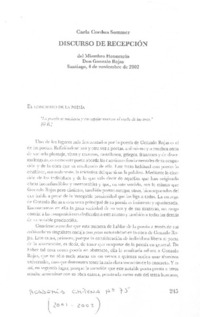 Discurso de recepción