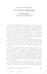 Discurso de recepción