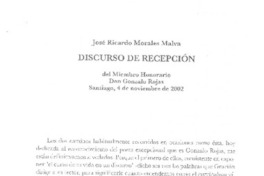 Discurso de recepción