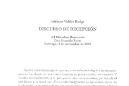 Discurso de recepción