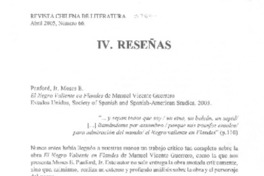 El Negro Valiente en Flandes de Manuel Vicente Guerrero