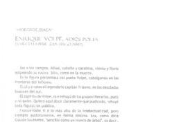 Enrique Volpe, adiós poeta