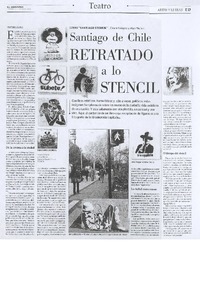 Santiago de Chile retratado a lo stencil