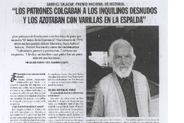 "Los patrones colgaban a los inquilinos desnudos y los azotaban con varilla en la espalda" (entrevista)