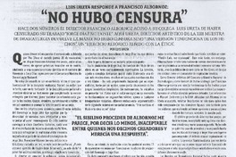 No hubo censura