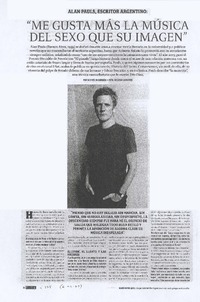 "Me gusta más la música del sexo que su imagen" (entrevista)