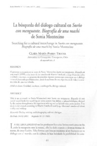 La búsqueda del diálogo cultural en Sueño con menguante