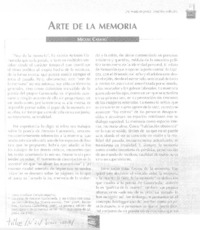 Arte de la memoria