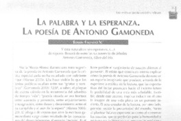 La palabra y la esperanza