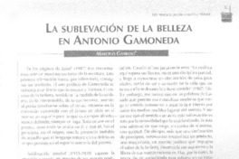 La sublevación de la belleza en Antonio Gamoneda