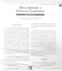 Descubriendo a Antonio Gamoneda