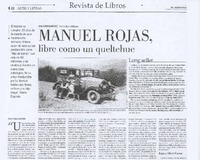 Manuel Rojas. libre como un queltehue