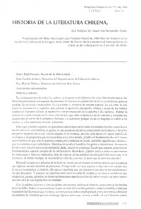 Historia de la literatura chilena