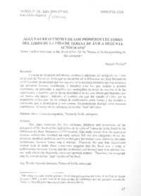 Algunas reacciones de los primeros lectores del Libro de la vida