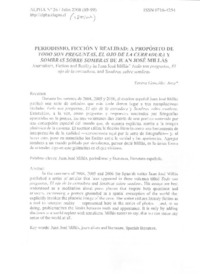 Periodismo, ficción y realidad