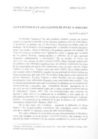 Lo fantástico en los cuentos de R. Ribeyro