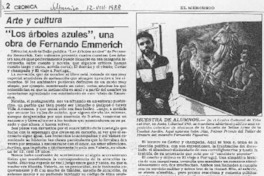 "Los árboles azules", una obra de Fernando Emmerich