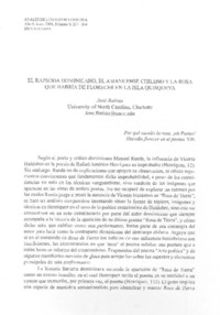 El rapsoda dominicano, el amunense chileno y la rosa que habría florecido en la isla quisqueña