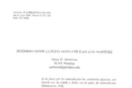 Huidobro desde La nueva novela de Juan Luis Martínez