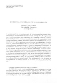 Una lectura ecocrítica de textos huidobrianos