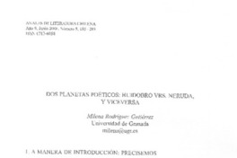 Dos planetas poéticos