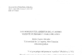 Los horizontes abiertos del cubismo