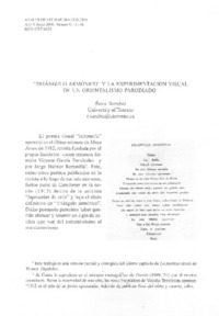 "Triángulo armónico" y la experimentación visual de un orientalismo parodiado