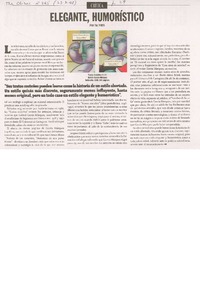 Elegante, humorístico